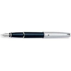 Aurora Style Black Resin With Chr.Cap-Fountain Pen-F