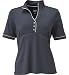 Tail Womens Short Sleeve Open Placket Mock
