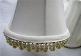 10, NEW, BELL, SHAPED, OFF-WHITE, CHANDELIER, or, CANDLE LIGHTS, CREAM, MINI, LAMP SHADE, to, CLIP-ON, CANDELABRA BULBS, NEW, CHANDELIER LAMP SHADE, HEAVY DUTY, MINI SHADES, with, DOUBLED, IVORY, LINEN, FABRIC, with , 3, SIZES, of, WHITE PEARLS, on, OCTAGON, SIDES, for, UPDATING YOUR HOME, LIGHT, MINI SHADE, is about, 3 ACROSS TOP X 5 at BOTTOM, by 6 TALL, SMALL, LIGHT SHADE, UPC609722847018