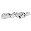 Saw and Hammer Tie Bar by Necktie Accessories - Silver Metal