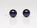 HinsonGayle AA+ 7.5-8.0mm Black Cultured Pearl Stud Earrings (14K White Gold)