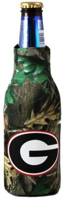 Georgia Bulldogs Realtree Camo Bottle Coolie Koozie