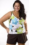 Baja Beach Two Piece Plus Size Shortini Swimsuit by South Point - Plus Size Swimsuit Plus Size Swimsuit