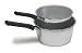 Imusa Aluminum Sauce Pan Set, 2 Pack, 1 Quart and 2 Quart