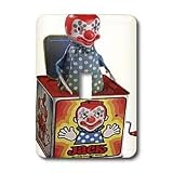 Florene Childrens Art - Antique Jack In Box - Light Switch Covers - single toggle switch by 3D Rose
