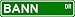 BANN Street Sign ~ Personalized Family Lastname Sign ~ Gameroom, Basement, Garage Sign ** ALUMINUM
