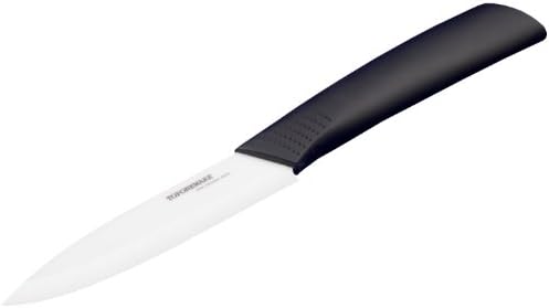 Toponeware CKBKW4 Ceramic Utility Knife, 4-Inch, Black/White