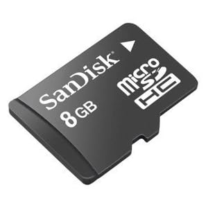 SanDisk 8GB microSDHC Card CLASS 2 (SDSDQ-8192, Bulk Package)