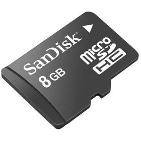 SanDisk 8GB microSDHC Card CLASS 2 (SDSDQ-8192, Bulk Package)