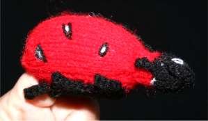 Childrens Toyshop  Toys : Finger Puppet Educational Toy Hand Knit Soft Wool FP_BUGLADY