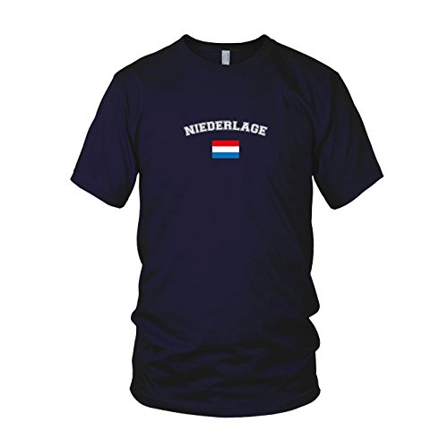 Oranje Niederlage – Herren T-Shirt, Größe: M, dunkelblau