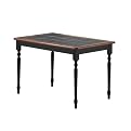 Tile Top Dining Table - Black/ Cherry (30 x 45")