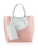 Mila Blu Bolso asa de mano (Rosa / Blanco)