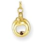 14k Hearts of Promise Created Garnet Birthstone Charm - JewelryWeb