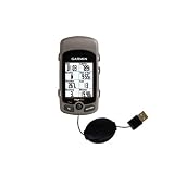 Retractable USB Cable for the Garmin Edge 605 with Power Hot Sync and Charge capabilities - Gomadic Brand w/ TipExchange Technology