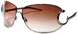 Roberto Cavalli - ROBERTO CAVALLI MARSIA 154S Sunglasses Sun Glasses BROWNGRADIENT Lens GUNMETAL Frame