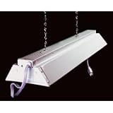 Hydrofarm 2-Foot Hanging Shop Light, White