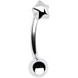 Sterling Silver Star Upper Belly Ring