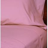 200 Thread Count, King Fitted Sheet, Dusty Rose Pink