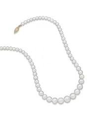 MMA Silver - 17 5mm - 11mm Cultured Freshwater Pearl Necklace