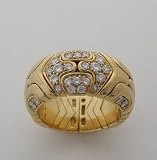 Bulgari 18k Yellow Gold Diamond Ring