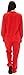 SleepytimePjs Women's Red Fleece Footed Pajamas for Family- Sml