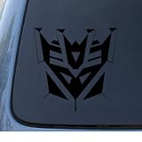 TRANSFORMERS DECEPTICON - Car, Truck, Notebook, Vinyl Decal Sticker #1037 | Vinyl Color: Black