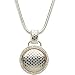 Sterling Silver and 14K Yellow Gold Diamond Pendant with Chain