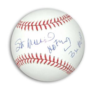 Stan Musial Signed Cardinals Baseball - 3X MVP