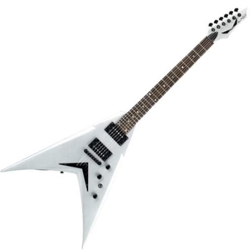 Dean V Dave Mustaine Guitar, Bolt-on Metallic Silver