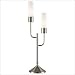 Westinghouse Lighting 64174 Prague Two Light Table Lamp in Brushed Nickel