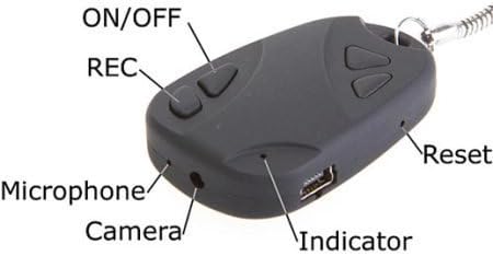 Boddban® Mini Spy Camera Car Keyring/keychain with Voice and Video Recording.. High Resolution Recording 720* 480 @30fps with Cmos Sensor - New Improved 2012 Model