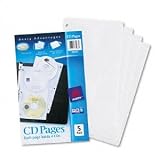 Acid Free CD Organizer Sheets for Three Ring Binders, 5/Pack (AVE75263)