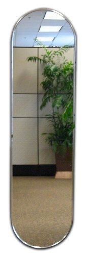 Home Décor Innovations 205031 Elmvale Oval mylar frame, plain edge mirror