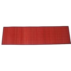 Zeller 26784 Tischl�ufer, Bamboo 33 x 120 cm, rot