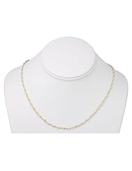 14k Gold Vermeil Seed Pearl Necklace White Pearls Beaded On Chain 18