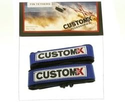 CUSTOM X SWIM FIN TEATHERS BLUE