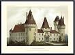 Art Poster Metal Framed Print - French Chateaux I - Artist: Victor Petit- Poster Size: 22 X 30
