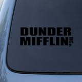 DUNDER MIFFLIN - The Office - Vinyl Car Decal Sticker #1911 | Vinyl Color: Black