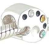 Petite Artist Palette Multi-colored CZ and 925 Sterling Silver Bead fits European Charm Bracelet