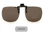 Clip-On Designer Fashion Sunglasses - Mens and Womens - Amber F85SSD Clip On Sunglasses