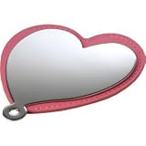 Unbreakable Heart Mirror With Pink Leather Pouch