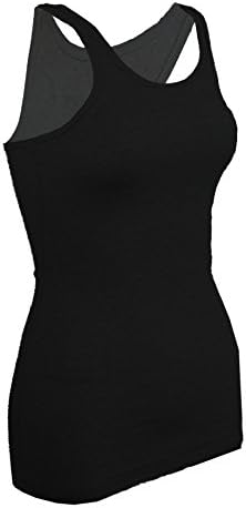 Comfort Alley Womens Basic Ribbed Cotton Spandex Racer Back Tank Top