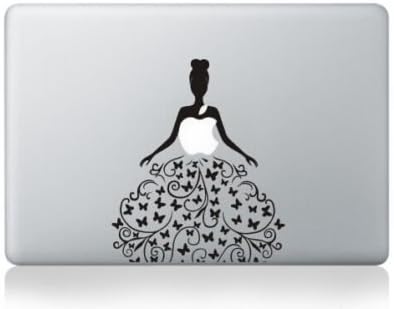 Macbook Sticker,Macbook Skin Decal,Podaja Beautiful Lady Apple Macbook Air/Pro 13" Removable Vinyl Sticker Skin Decal (Lady)