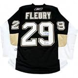 Marc-Andre Fleury Autographed Jersey - Pittsburgh Penguins Signed Replica Jersey