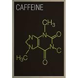 (13x19) Caffeine Molecule Art Print Poster (13x19) Caffeine Molecule Art Print Poster