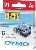 Dymo D1 Tape for Electronic Labelmakers 12mmx7m Black on Yellow Ref 45018 S0720580 31n6MOGQT7L. SL160 Dymo D1 Tape for Electronic Labelmakers 12mmx7m Black on Yellow Ref 45018 S0720580