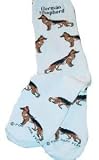 German Shepherd Poses Socks