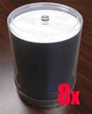 Taiyo Yuden Shiny Silver Thermal 8X DVD+R Media 100 Pack in Cake Box