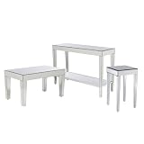 mirrored accent tables set
